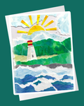 Lighthouse Collage Card
