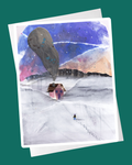 A Winter Walk Collage Card