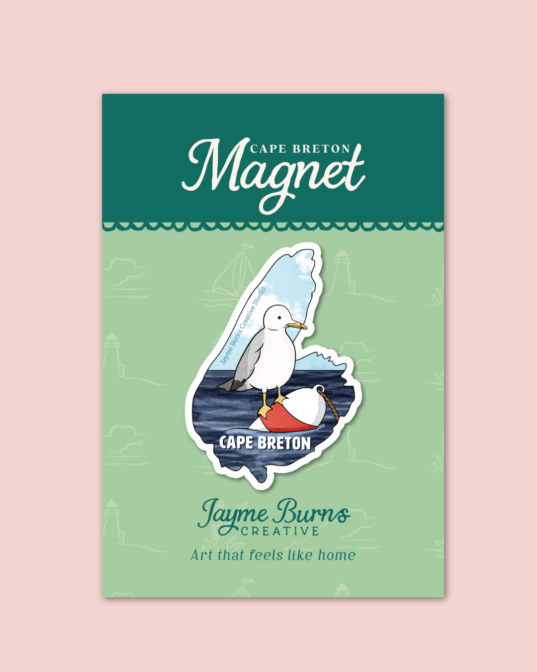 Cape Breton Seagull Magnet