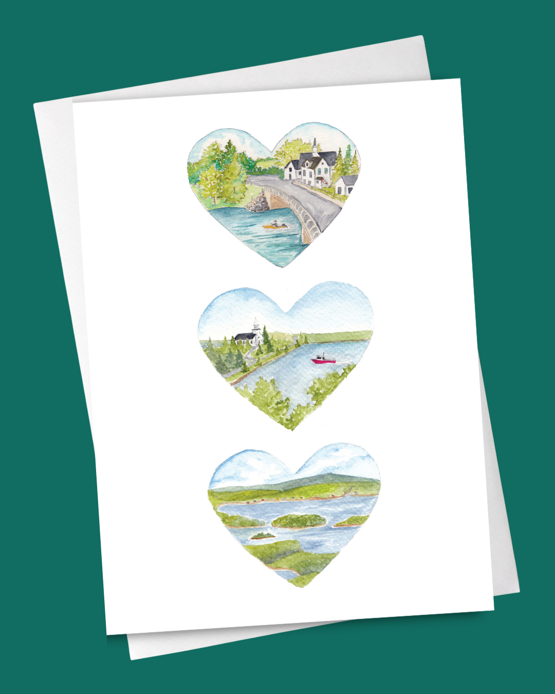 Mira Area Hearts Card