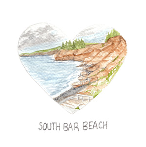 South Bar Beach (Polar Bear Dip) - Print