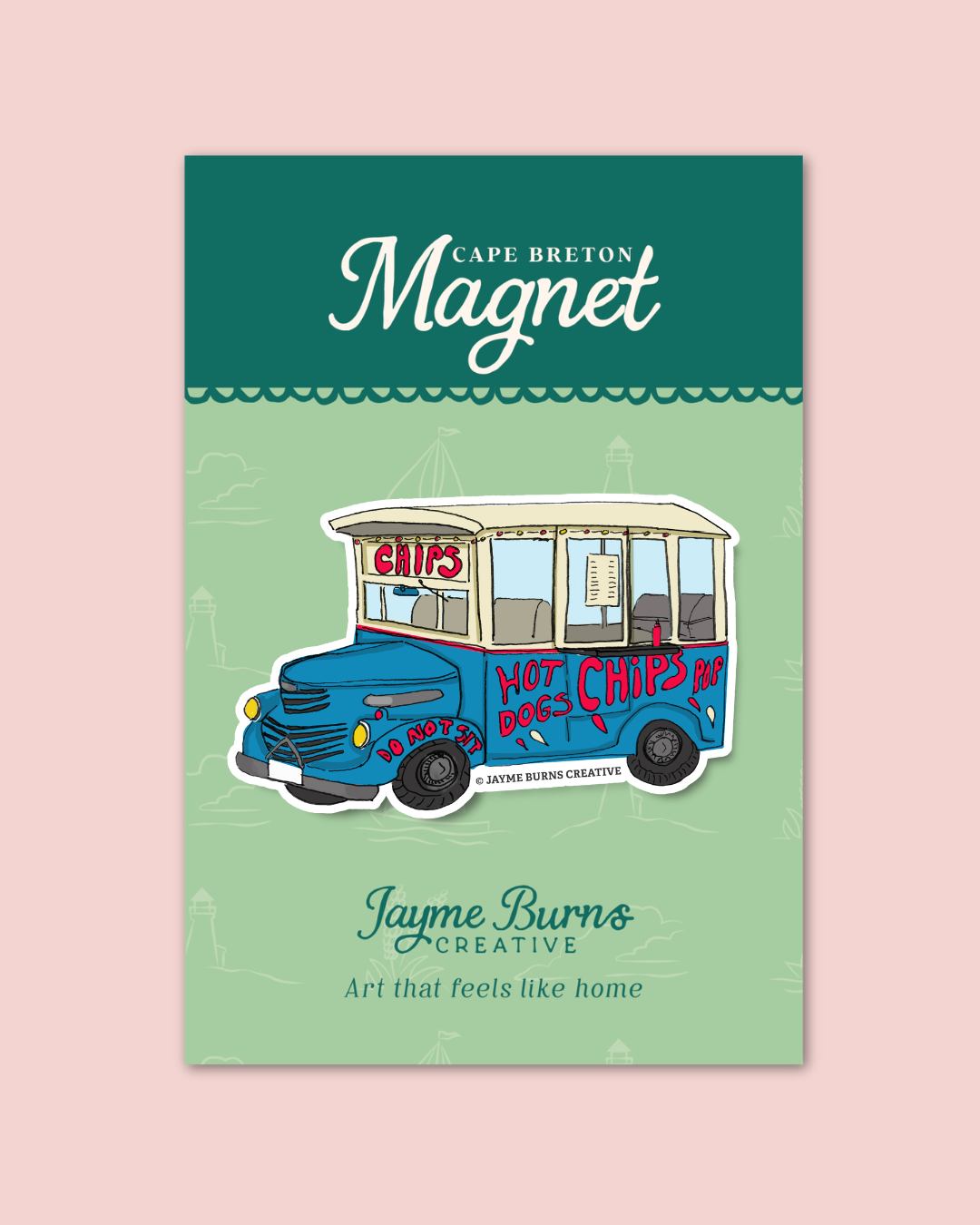 Glace Bay Chip Wagon Magnet