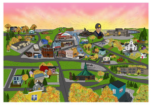Glace Bay Illustrated Map