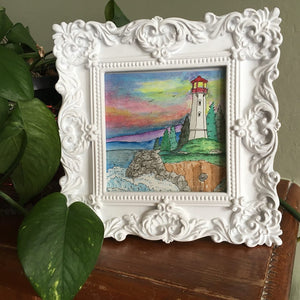 Louisbourg Lighthouse - Framed