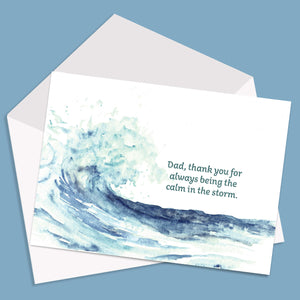 Stormy Seas Fathers Day Card