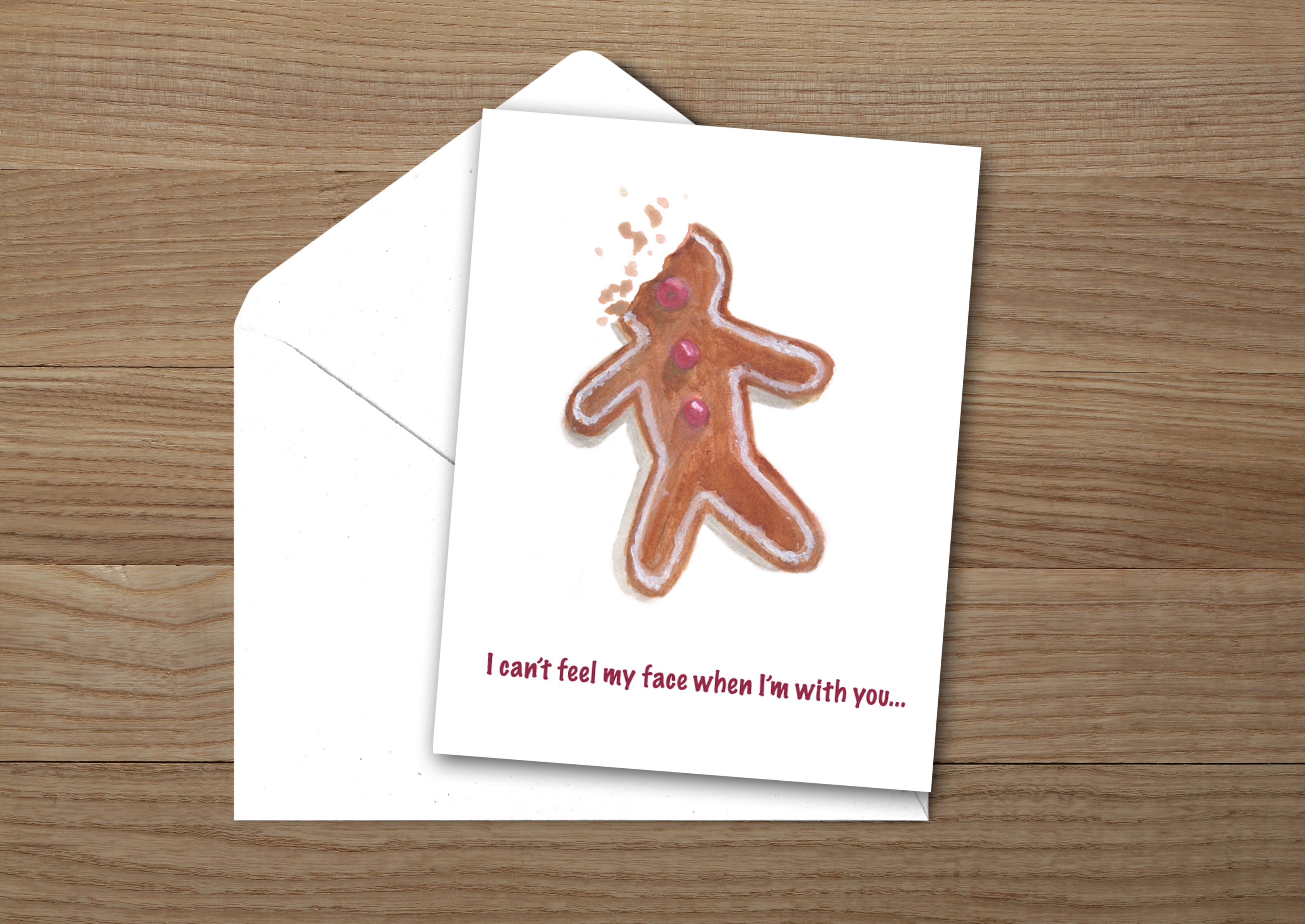 Gingerbread Man Christmas Card