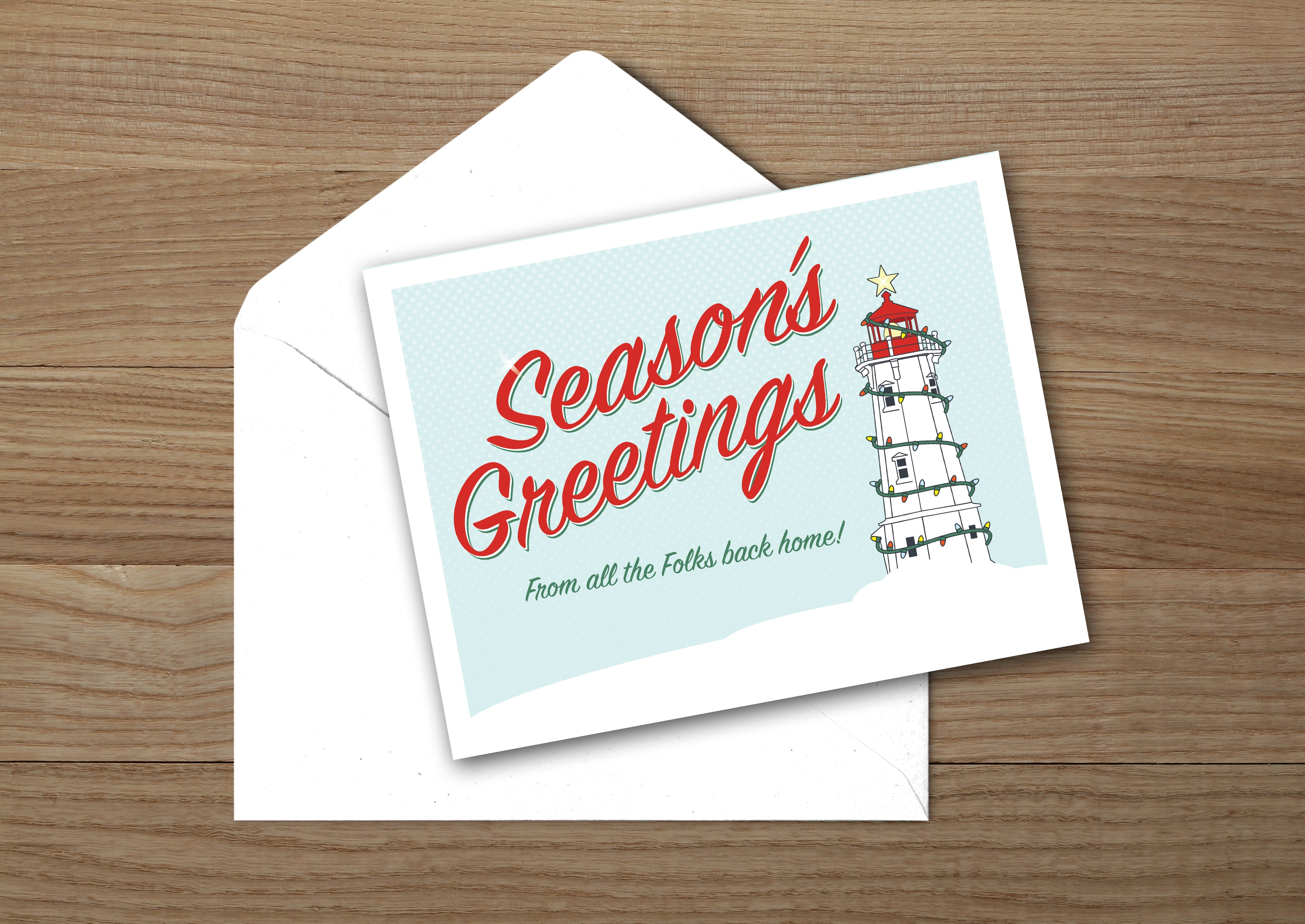 Louisbourg Lighthouse Greeting Card
