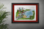 Louisbourg Illustrated Map Mocked Up