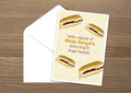 Pizza Burger Christmas Card