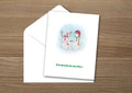Sneaky Snowman Christmas Card